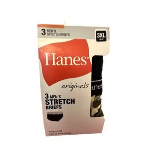 Hanes Mens Original Stretch‎ Briefs Modern Fit Cool Breathable 3XL Camo Gray Blk